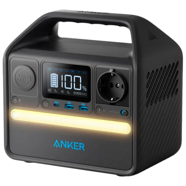Centrală electrică portabilă Anker 521 LiFePO4 296 Wh / Black photo 1