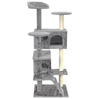 Когтеточка для кошек FunFit 1608 Комплекс/ Напольная/ Серый