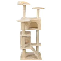 Когтеточка для кошек FunFit 1609 Комплекс/ Напольная/ Бежевый