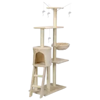 Когтеточка для кошек FunFit 1610 XL Комплекс/ Напольная/ Бежевый