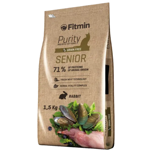 Корм для кошек сухой Fitmin Purity 1025 1.5 кг/ Кролик photo 1 Корм для кошек сухой Fitmin Purity 1025 1.5 кг/ Кролик photo 1
