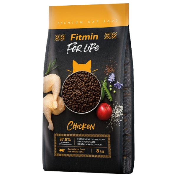Корм для кошек сухой Fitmin For Life Adult 1027 8 кг/ Курица, рыба photo 1 Корм для кошек сухой Fitmin For Life Adult 1027 8 кг/ Курица, рыба photo 1