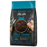 Корм для кошек сухой Fitmin For Life Adult 1028 1.8 кг/ Курица, рыба