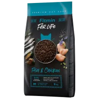 Корм для кошек сухой Fitmin For Life Adult 1028 8 кг/ Курица, рыба