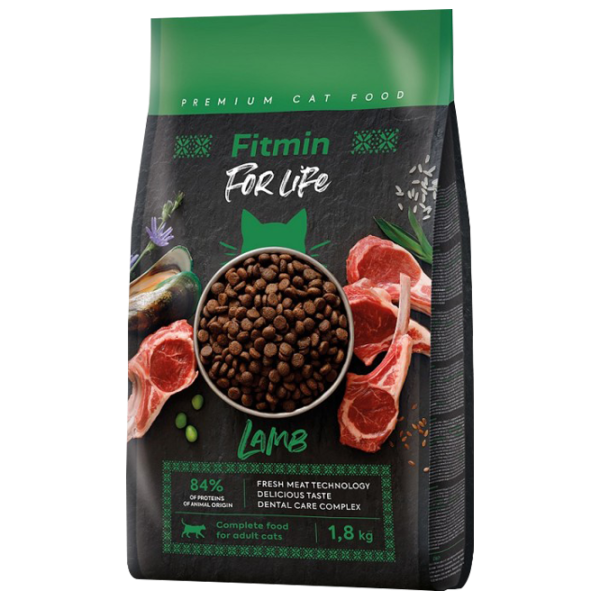 Корм для кошек сухой Fitmin For Life Adult 1029 1.8 кг/ Ягненок photo 1 Корм для кошек сухой Fitmin For Life Adult 1029 1.8 кг/ Ягненок photo 1