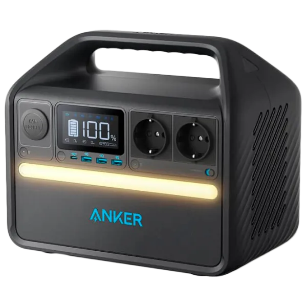 Centrală electrică portabilă Anker 535 LiFePO4 592 Wh / Black photo 1