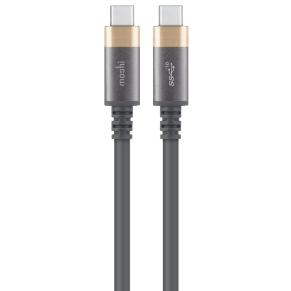 Кабель данных Moshi USB Type-C + USB Type-C 1 м/ Серый photo 1 Кабель данных Moshi USB Type-C + USB Type-C 1 м/ Серый photo 1