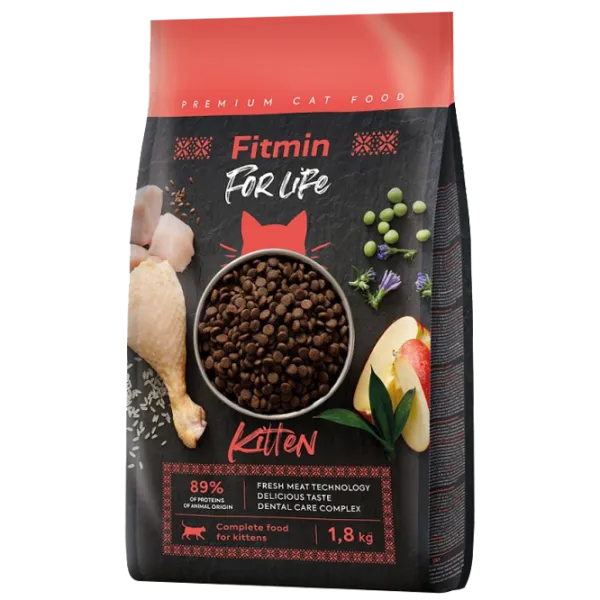 Корм для кошек сухой Fitmin For Life котенок 1033 1.8 кг/ Курица photo 1 Корм для кошек сухой Fitmin For Life котенок 1033 1.8 кг/ Курица photo 1