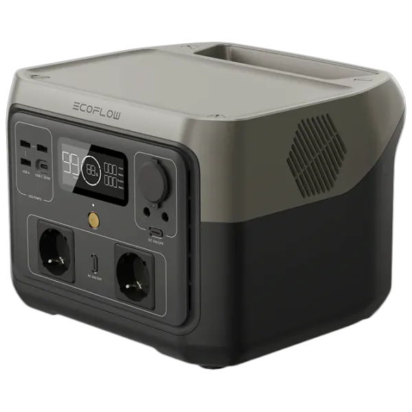 Centrală electrică portabilă EcoFlow River 2 Max LiFePO4 512 Wh / Gray photo 1