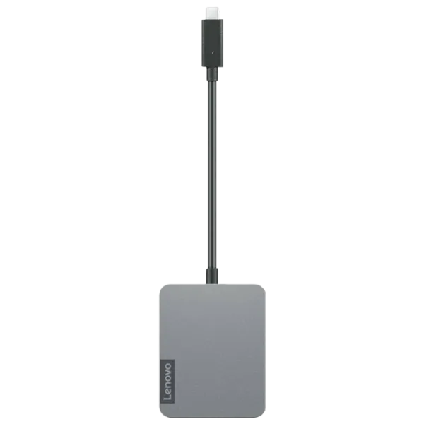 Adaptor Hub Lenovo 4X91A30366 USB Type-C/ Gray photo 1