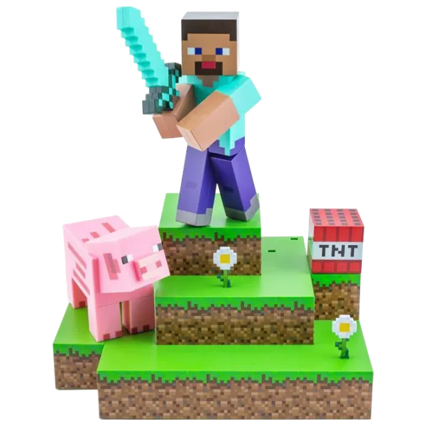Lampă de masă Paladone Minecraft Diorama Multicolor photo 1