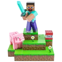 Настольная лампа Paladone Minecraft Diorama Разноцветный