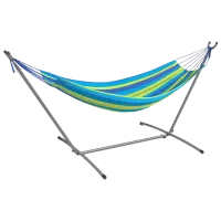 Гамак с рамой FunFit Premium Classic Style 2863 150 кг/ Текстиль/ Синий