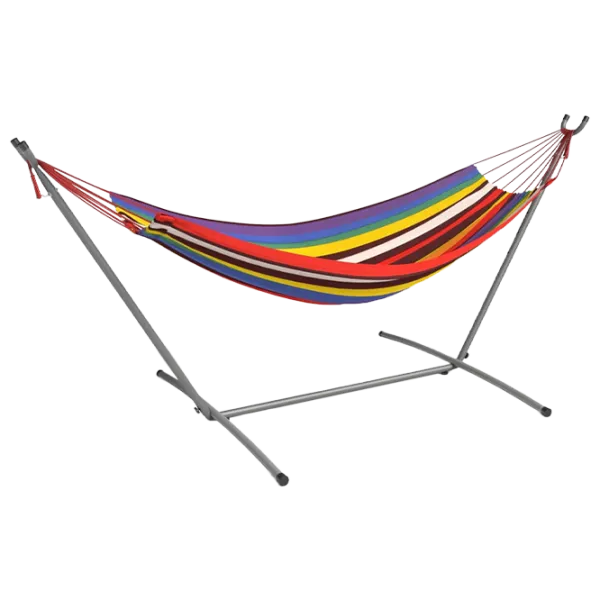 Гамак с рамой FunFit Premium Classic Style 2864 150 кг/ Текстиль/ Разноцветный photo 1 Гамак с рамой FunFit Premium Classic Style 2864 150 кг/ Текстиль/ Разноцветный photo 1