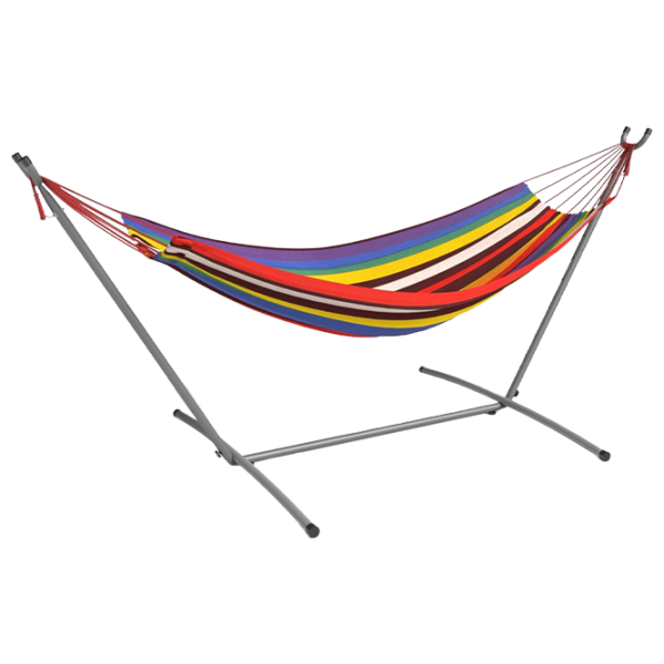 Гамак с рамой FunFit Premium Classic Style 2864 150 кг/ Текстиль/ Разноцветный photo 1 Гамак с рамой FunFit Premium Classic Style 2864 150 кг/ Текстиль/ Разноцветный photo 1