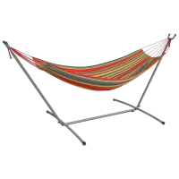 Hamac cu cadru FunFit Premium Classic Style 2865 150 kg/ Țesătură/ Multicolor