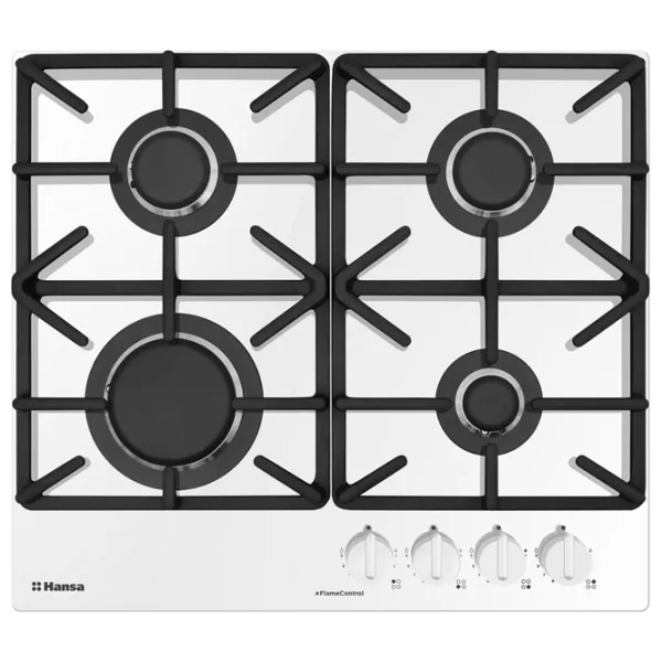 Plită încorporabilă pe gaz Hansa BHKS6515516 Sticlă călită/ White photo 1