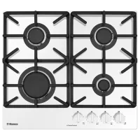 Газовая варочная панель Hansa BHKS6515516 Закаленное стекло/ Белый