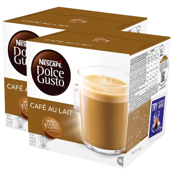 Кофе Nescafe Caffe Au Lait (2 x pack) Капсулы/ Dolce Gusto/ 32 капсулы photo 1