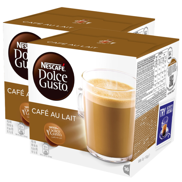 Кофе Nescafe Caffe Au Lait (2 x pack) Капсулы/ Dolce Gusto/ 32 капсулы photo 1