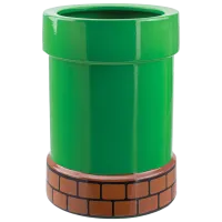 Фигурка с подставкой для цветов Paladone Super Mario Warp Pipe Flower Pot and Pen 12+/ Зелёный