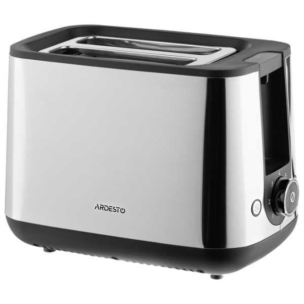 Тостер Ardesto T-K200 Механическое/ 800 Вт/ Нержавеющая сталь photo 1