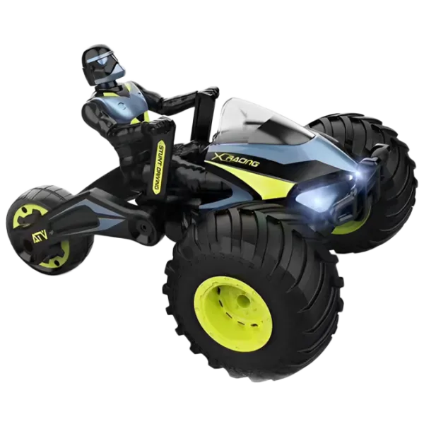 Triciclu Stunt Racing Racing X LH-C052 10 km/h / 2.4 GHz / Blue Green photo 1