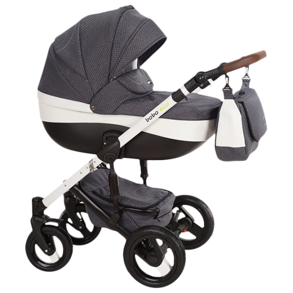 Детская коляска Verdi Bobo Eco 3 in 1 NR1/ Белый photo 1 Детская коляска Verdi Bobo Eco 3 in 1 NR1/ Белый photo 1