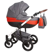 Детская коляска Verdi Bobo Eco 3 in 1 NR3/ Красный