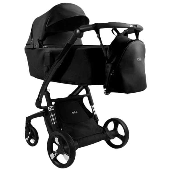 Детская коляска ibebe istop Gloss Eco 4673-003/ Черный photo 1