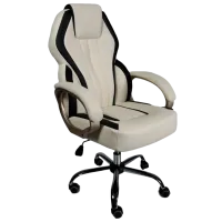 Офисное кресло Magnus MC 073 ЭКО Кожа/ Бежевый Черный