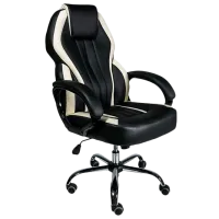 Офисное кресло Magnus MC 073 ЭКО Кожа/ Черный Бежевый