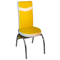 Кухонный стул Magnus Merchan ЭКО Кожа/ Желтый Белый