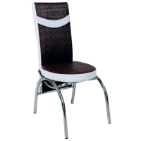 Кухонный стул Magnus Merchan ЭКО Кожа/ Коричневый Белый