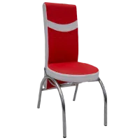 Кухонный стул Magnus Merchan ЭКО Кожа/ Красный Белый