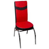 Scaun de bucătărie Magnus Merchan ECO Piele/ Red Black