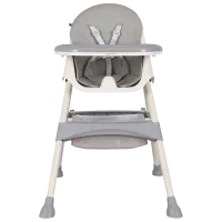 Стульчик для кормления Kikka Boo Brie 2023 (86378-005) Трансформер/ 3 года / Серый 