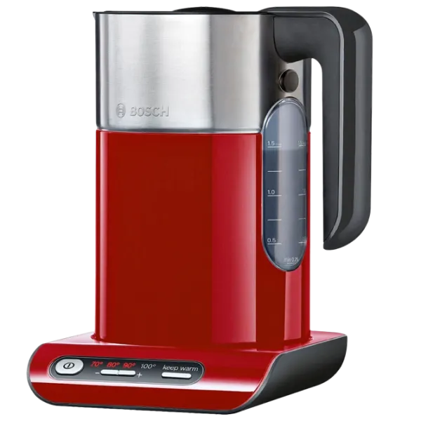 Ceainic electric Bosch TWK8614P 1.5l / Ascuns / Red photo 1