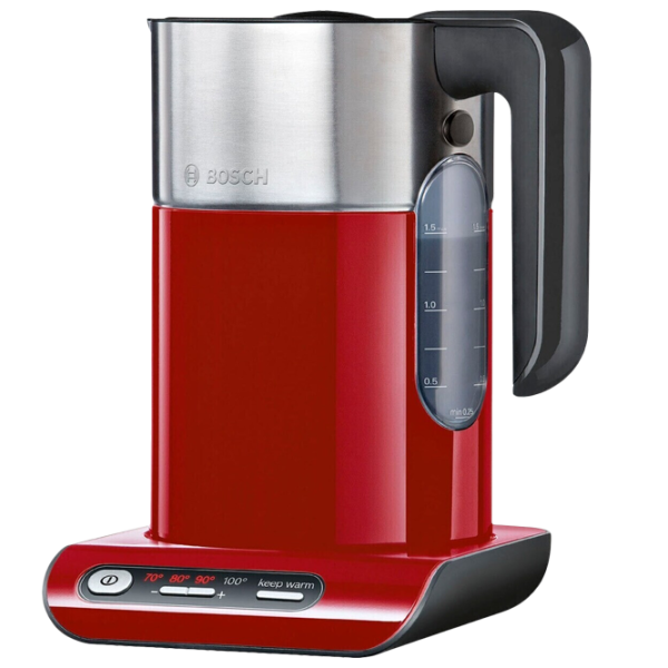 Ceainic electric Bosch TWK8614P 1.5l / Ascuns / Red photo 1