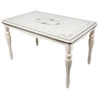 Кухонный стол Magnus DT A20 Стекло/ Слоновая кость