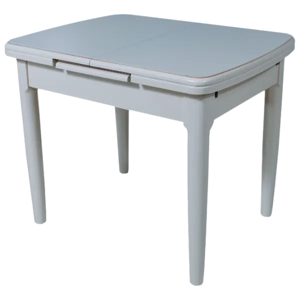 Masă de bucătărie Magnus DT A56 Lemn, sticlă/ Ivory photo 1 Masă de bucătărie Magnus DT A56 Lemn, sticlă/ Ivory photo 1