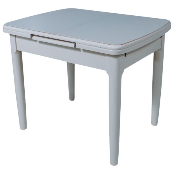 Masă de bucătărie Magnus DT A56 Lemn, sticlă/ Ivory photo 1 Masă de bucătărie Magnus DT A56 Lemn, sticlă/ Ivory photo 1