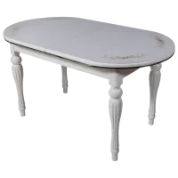 Кухонный стол Magnus DT A14 Дерево, стекло/ Белый