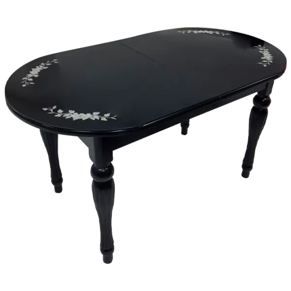 Masă de bucătărie Magnus DT A14 Lemn, sticlă/ Black photo 1