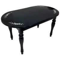 Masă de bucătărie Magnus DT A14 Lemn, sticlă/ Black