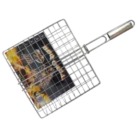 Plasă pentru grătar BBQ 37849 Oțel inoxidabil/ 330 x 300 mm