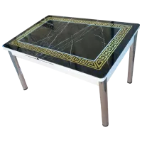 Кухонный стол Magnus Kelebek II 1120 Стекло/ Черный