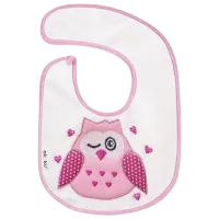 Слюнявчик Akuku A1305 Классическая/ Хлопок/ Розовый