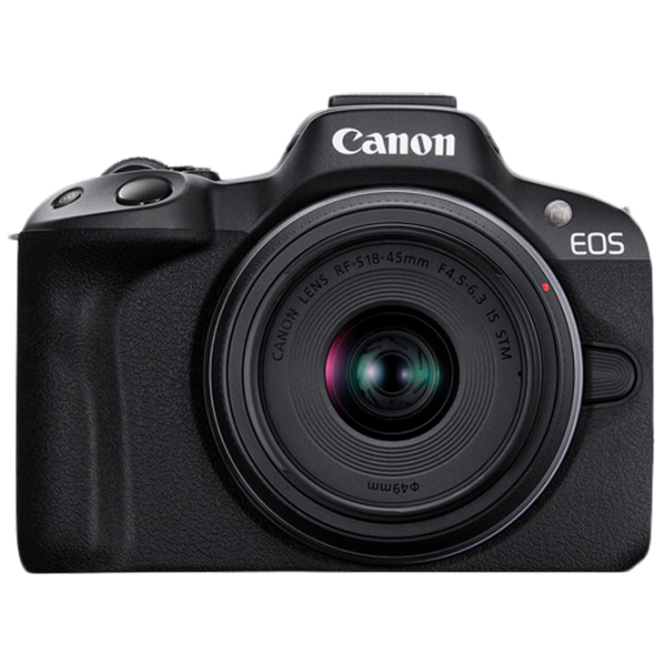 Cameră foto Canon EOS R50 RF-S 18-45 f/ 4.5-6.3 IS STM Kit CMOS/ Black photo 1 Cameră foto Canon EOS R50 RF-S 18-45 f/ 4.5-6.3 IS STM Kit CMOS/ Black photo 1