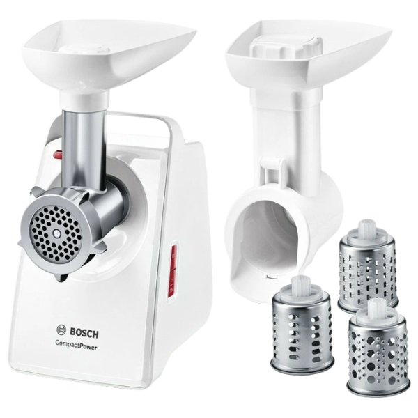 Mașină de tocat carne Bosch MMWPL3003 2000 W/ 2.5 kg/ min/ White photo 1